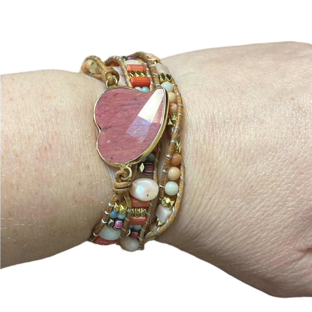 Heart Wrap Bracelet